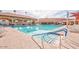 Resort-style pool with swim lanes and a covered patio at 575 Leisure World --, Mesa, AZ 85206
