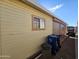 Home's side view, showing exterior and storage at 650 N Hawes Rd # 4634, Mesa, AZ 85207