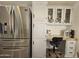 Well-equipped kitchen with built-in desk and extra storage at 650 N Hawes Rd # 4634, Mesa, AZ 85207