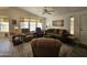 Relaxing living room with comfortable seating and hardwood floors at 650 N Hawes Rd # 4634, Mesa, AZ 85207