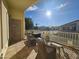Relaxing patio with wicker furniture and community view at 650 N Hawes Rd # 4634, Mesa, AZ 85207