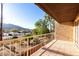 Balcony with mountain views and a tree-lined street at 7402 E Carefree Dr # 319, Carefree, AZ 85377