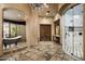 Elegant bathroom with large shower, soaking tub, and tile flooring at 11068 E Canyon Cross Way, Scottsdale, AZ 85255