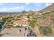 Aerial view showcasing home's location and mountain backdrop at 11132 E Juan Tabo Rd, Scottsdale, AZ 85255