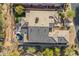 Bird's eye view of house, pool, and landscaping at 11132 E Juan Tabo Rd, Scottsdale, AZ 85255