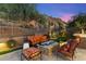 Relaxing backyard with fire pit and seating area at 11132 E Juan Tabo Rd, Scottsdale, AZ 85255