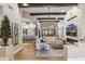 Spacious living room with fireplace and hardwood floors at 11132 E Juan Tabo Rd, Scottsdale, AZ 85255