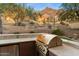 Built-in outdoor grill with stone countertops at 11132 E Juan Tabo Rd, Scottsdale, AZ 85255