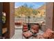 Well-equipped outdoor kitchen with seating area and mountain views at 11132 E Juan Tabo Rd, Scottsdale, AZ 85255