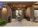 Outdoor patio with seating area, perfect for relaxing and entertaining at 11132 E Juan Tabo Rd, Scottsdale, AZ 85255