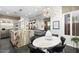 Eat-in kitchen with marble countertops and modern fixtures at 6450 E Bent Tree Dr, Scottsdale, AZ 85266