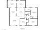 1556 sq ft single story home floor plan, 3 bedrooms, 2 baths, Gathering room, dining room, kitchen and utility room at 1025 S Lola Ln, Tempe, AZ 85281