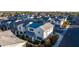 Aerial view of a two-story house and neighborhood at 1372 W Crane Dr, Chandler, AZ 85286