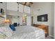 Main bedroom with high ceilings and a view of the bathroom at 1633 E Lakeside Dr # 113, Gilbert, AZ 85234