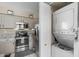 Stackable washer and dryer in a convenient closet at 1633 E Lakeside Dr # 113, Gilbert, AZ 85234