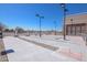 Outdoor horseshoe pits with defined playing areas at 20032 N Pine Springs Dr, Sun City, AZ 85373