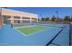 Outdoor pickleball courts with blue and green surfaces at 20032 N Pine Springs Dr, Sun City, AZ 85373