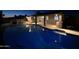 Inviting swimming pool at night with lighting at 4643 W Laurel Ln, Glendale, AZ 85304