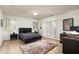 Modern bedroom with a workspace, private access to balcony at 5301 E Roadrunner Rd, Paradise Valley, AZ 85253