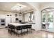 Large kitchen with island, white cabinets, and high-end appliances at 5301 E Roadrunner Rd, Paradise Valley, AZ 85253