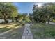 Landscaped backyard with stone pathway; tranquil and serene at 5301 E Roadrunner Rd, Paradise Valley, AZ 85253