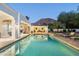 Stunning pool and spa with mountain views and outdoor entertaining areas at 5301 E Roadrunner Rd, Paradise Valley, AZ 85253