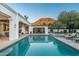 Stunning pool with mountain views and spacious patio at 5301 E Roadrunner Rd, Paradise Valley, AZ 85253