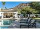 Luxury pool and spa with mountain views at 5301 E Roadrunner Rd, Paradise Valley, AZ 85253