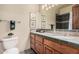 Bathroom with a vanity, toilet and shower at 7133 E Berneil Dr, Paradise Valley, AZ 85253