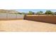 Empty lot with block wall, ready for landscaping at 7446 W Whitehorn Trl, Peoria, AZ 85383