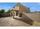 Private backyard with block wall and patio at 9706 N 82Nd Gln, Peoria, AZ 85345