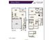 Two-story home floor plan with 2-bay garage and optional bedroom 4 at 2624 E Dutchmans Trl, Apache Junction, AZ 85119