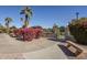 Landscaped area with benches and flowering bushes at 7777 E 2Nd St # 111, Scottsdale, AZ 85251