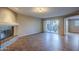 Living room with tile floors and fireplace at 7777 E 2Nd St # 111, Scottsdale, AZ 85251