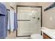 Clean bathroom with a large walk-in shower at 3829 S Harlan --, Mesa, AZ 85212