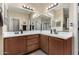 Double vanity bathroom with ample storage at 3829 S Harlan --, Mesa, AZ 85212