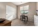 Cozy bedroom featuring a built-in workspace and ample closet space at 3829 S Harlan --, Mesa, AZ 85212