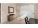 Well-lit bedroom with a dresser and mirrored closet doors at 3829 S Harlan --, Mesa, AZ 85212