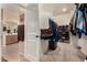 Large walk-in closet with shelving and hanging rods at 3829 S Harlan --, Mesa, AZ 85212