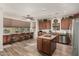 Spacious kitchen with an island, stainless steel appliances, and ample cabinetry at 3829 S Harlan --, Mesa, AZ 85212