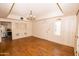 Hardwood floors and built-in hutch in the dining room at 937 E 6Th Ave, Mesa, AZ 85204