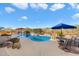 Stunning pool and patio area at 10432 E Winter Sun Dr, Scottsdale, AZ 85262