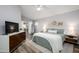 Spacious main bedroom with wood floors and private access to backyard at 4636 E Danbury Rd, Phoenix, AZ 85032