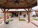 Backyard patio with gazebo and built-in cabinets at 881 E Appaloosa Rd, Gilbert, AZ 85296