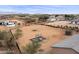 Aerial view showing a large backyard with play area at 12121 S 214Th Ave, Buckeye, AZ 85326
