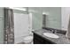 Clean bathroom, featuring a shower/tub combo and granite vanity at 15663 W Sierra St, Surprise, AZ 85379