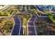 Aerial view of community entrance at 4923 E Village Dr, Scottsdale, AZ 85254