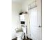 Simple bathroom with toilet and storage cabinet at 701 S Dobson Rd # 158, Mesa, AZ 85202