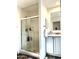Bathroom with walk-in shower and modern vanity at 701 S Dobson Rd # 158, Mesa, AZ 85202