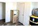 Spare bedroom with wood-look flooring and large window at 701 S Dobson Rd # 158, Mesa, AZ 85202